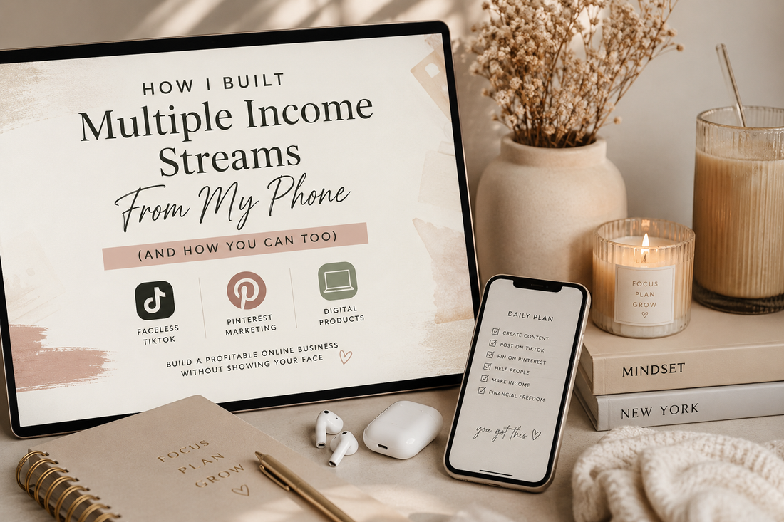 How I Built Multiple Income Streams From My Phone With Faceless Content (And How You Can Too)
