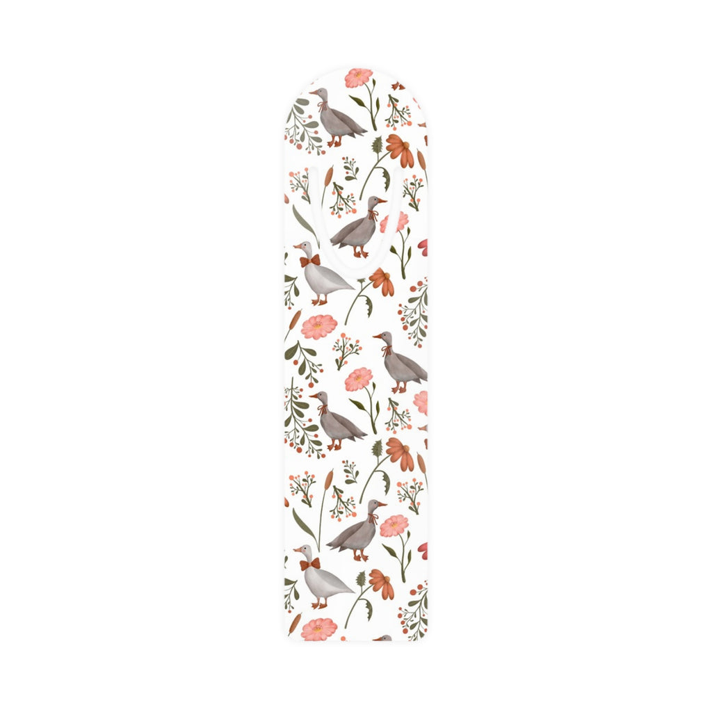 Floral Bird Stainless Steel Bookmark — Vintage Garden Reading Clip