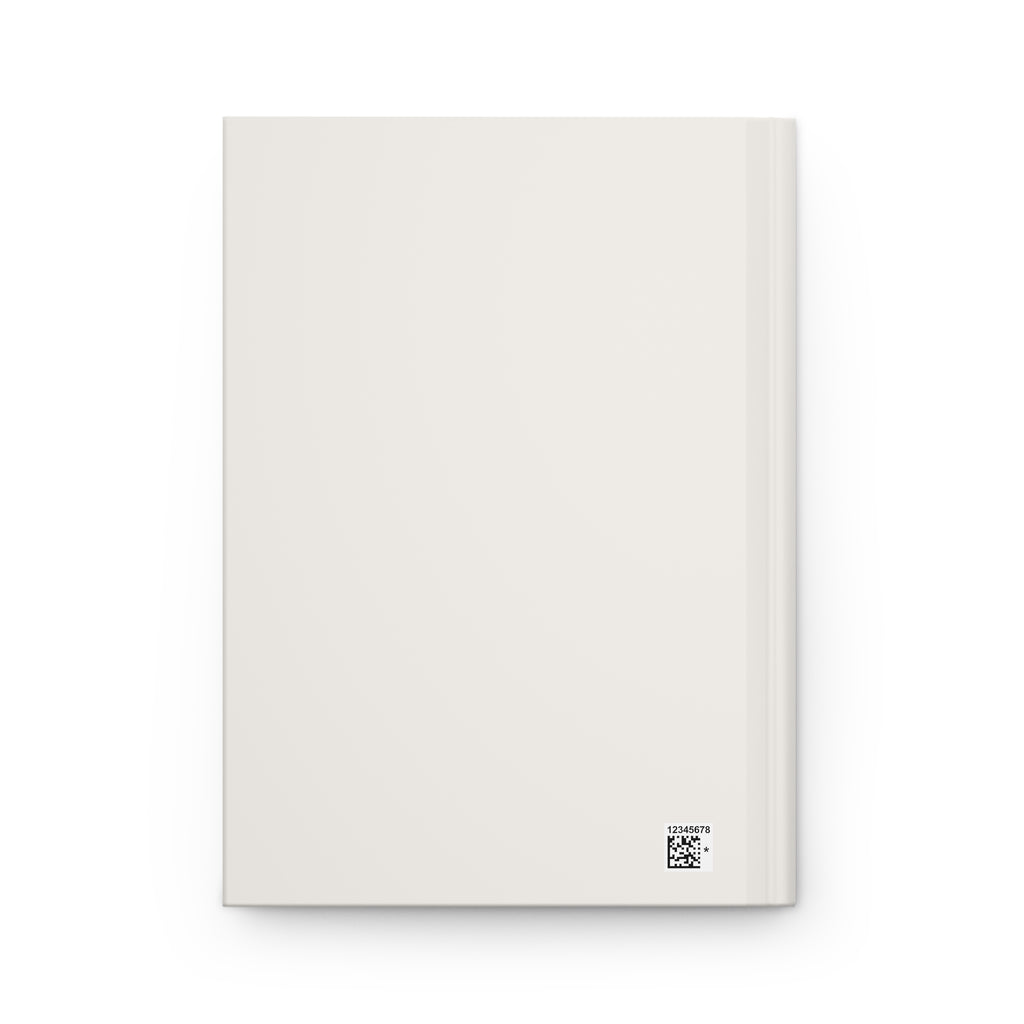 Becoming Her Hardcover Journal — Ruled Matte Beige Notebook