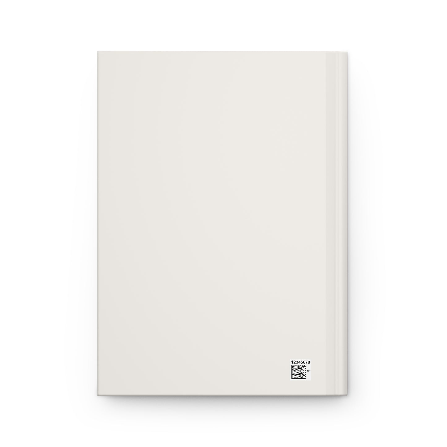 Becoming Her Hardcover Journal — Ruled Matte Beige Notebook