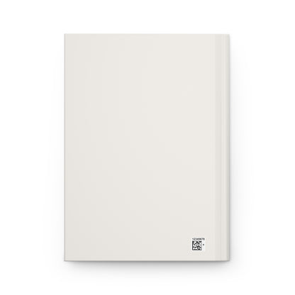 Becoming Her Hardcover Journal — Ruled Matte Beige Notebook