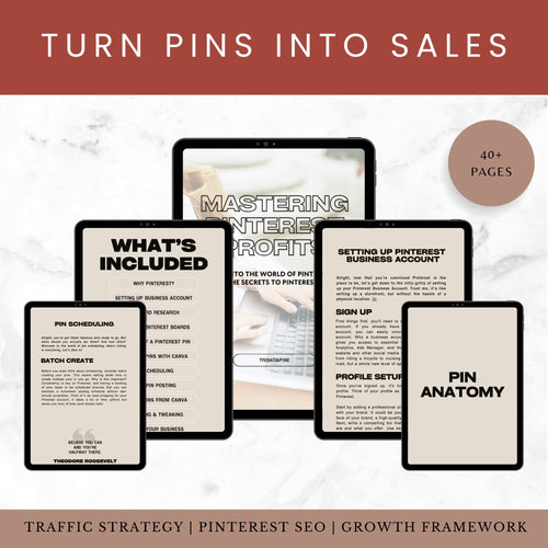 Mastering Pinterest Profits | The Complete Pinterest Marketing Guide for Bloggers & Digital Product Sellers