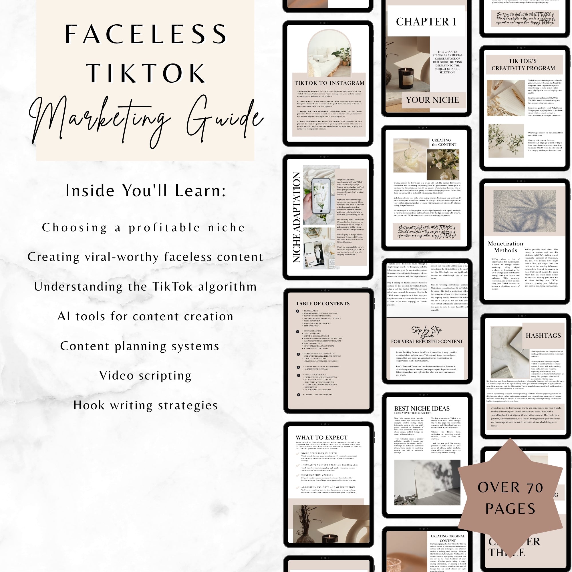 The Ultimate Faceless TikTok Marketing Guide | Build, Grow & Monetize a TikTok Account Without Showing Your Face