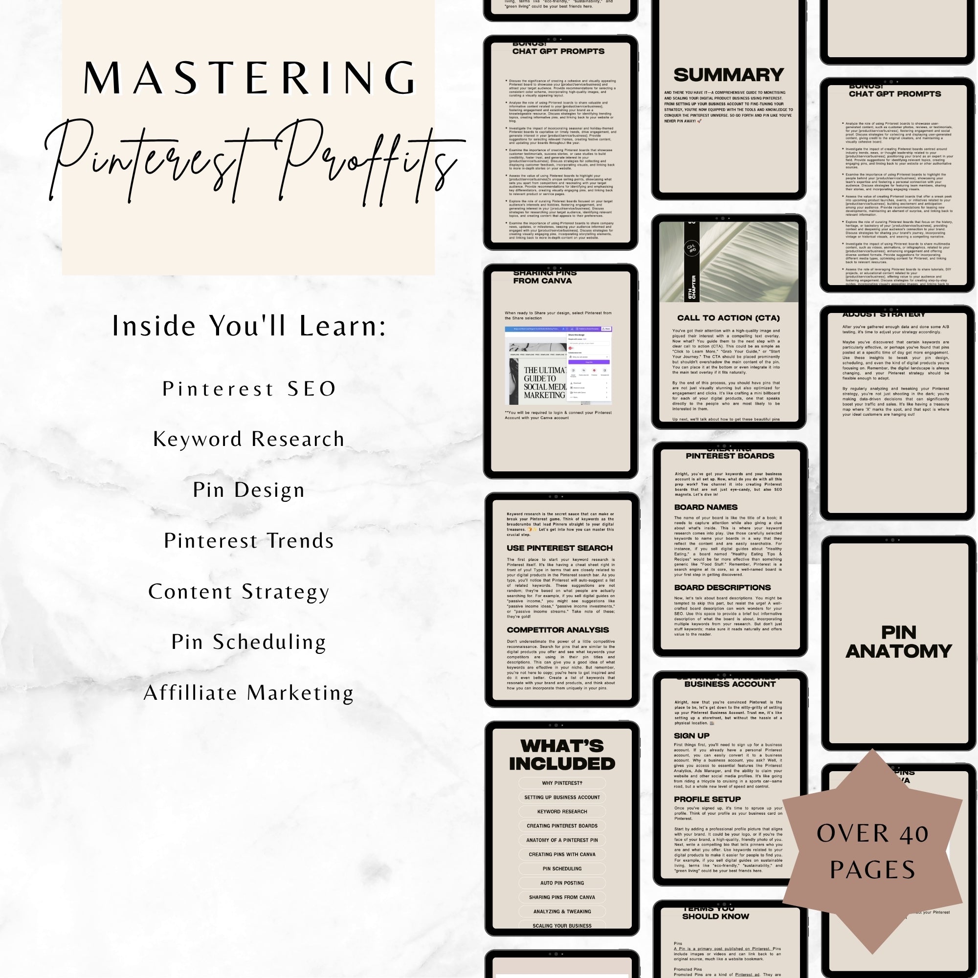 Mastering Pinterest Profits | The Complete Pinterest Marketing Guide for Bloggers & Digital Product Sellers