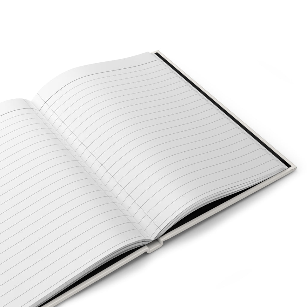 Becoming Her Hardcover Journal — Ruled Matte Beige Notebook