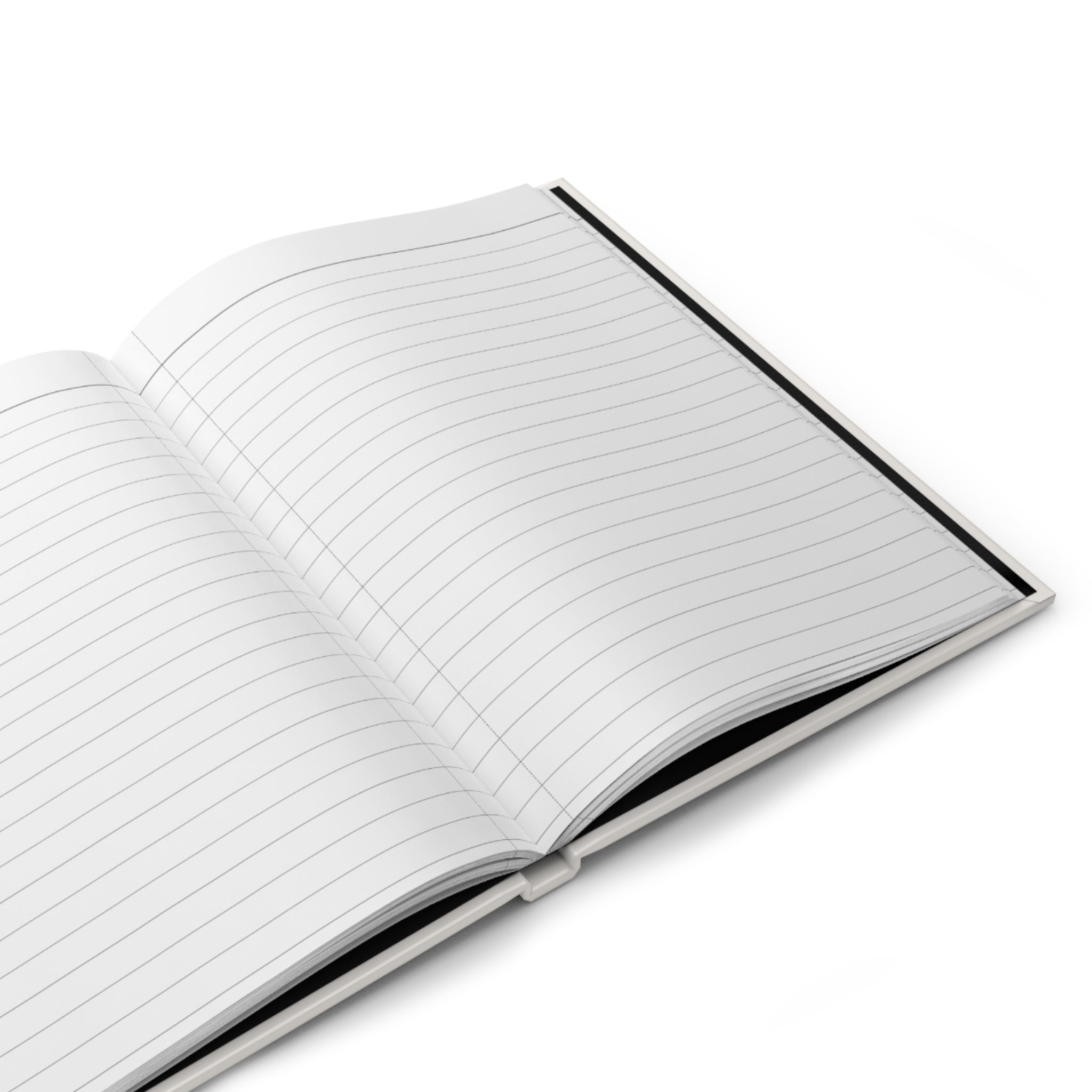 Becoming Her Hardcover Journal — Ruled Matte Beige Notebook